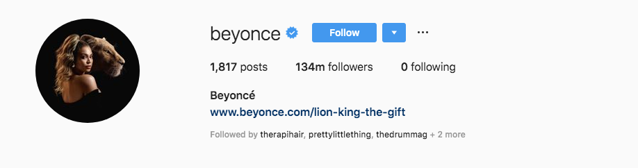 Beyonce instagram