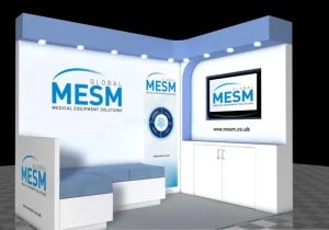 Digital mock up of MESM exhibition stand